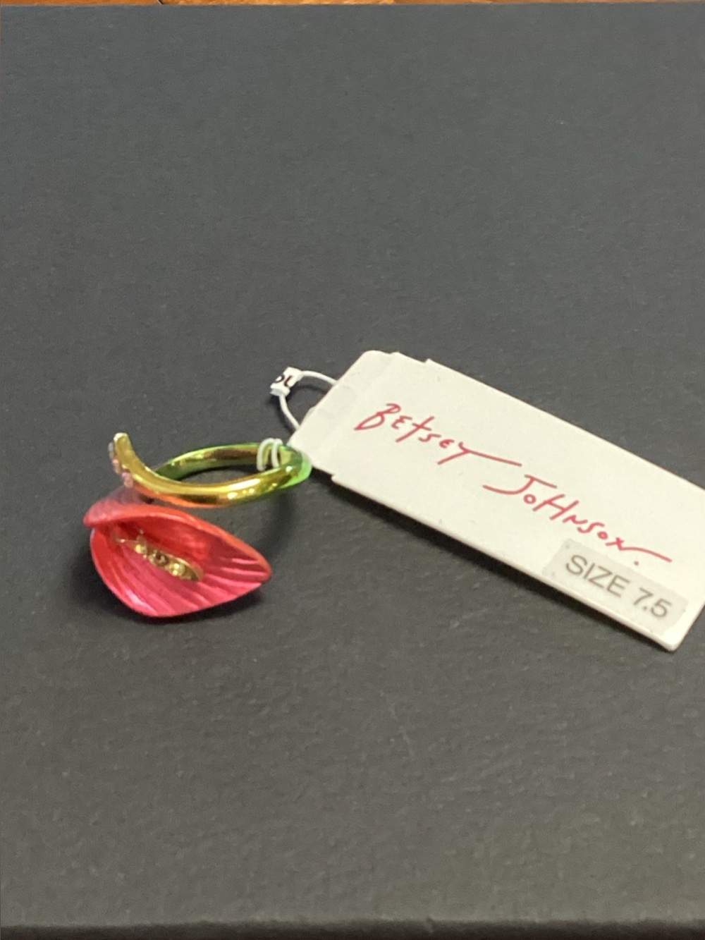 Betsey Johnson Calla Lily Wrap Ring